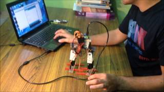 Afghan Robot" biped robot" by Bilal malyar in Pashto