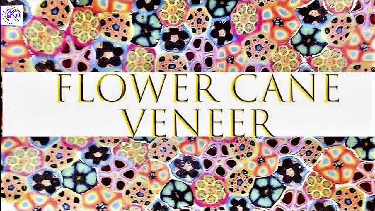 Polymer Clay Veneer - Leftover Flower Canes - Polymer Clay Tutorial