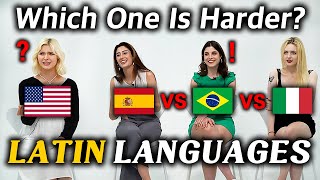 Which Language is Hardest for English Speakers to Learn? American tried to Learn Latin Languages!!