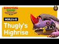 🌴 Donkey Kong Country Returns HD - Level 6-B Thugly's Highrise 100% Walkthrough | Sixth Boss
