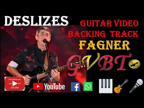 Deslizes - Fagner playback karaoke gvbt guitar video backing track  scrolling chords and lyrics 