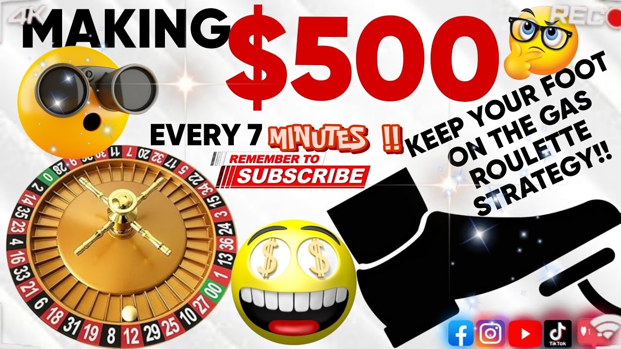 MADE $500 IN 7 MINUTES! FOOT ON THE GAS ROULETTE STRATEGY!! WE ARE THE ...