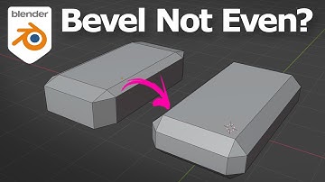 Blender Bevel Not Even? Tutorial shows how to make bevel evenly in Blender
