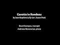 Gavotte in rondeau by jean baptiste lully  dave kosmyna trumpet  andreea roxana lee piano