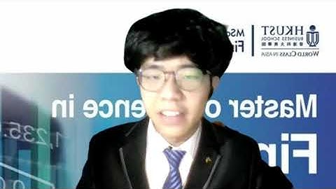 Self-introduction of YAO Ruibin for HKUST MSc in Finance