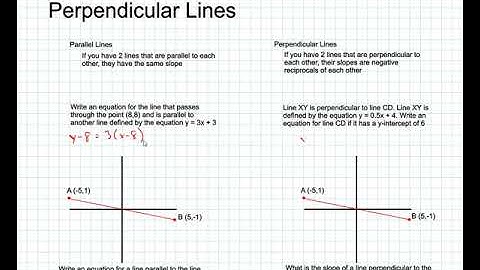 Free Test Prep Online: ACT Math Coordinate Geometry 5 Slopes of Parallel and Perpendicular Lines