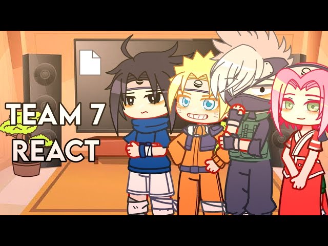 Seventh team react to sakura sad😢 ღ🌸🍜🍥, •gacha club-cute