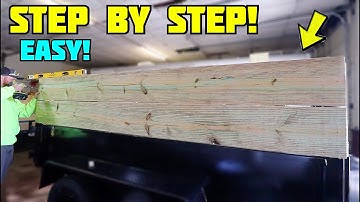 How to Build SIDE WALLS for a DUMP TRAILER!
