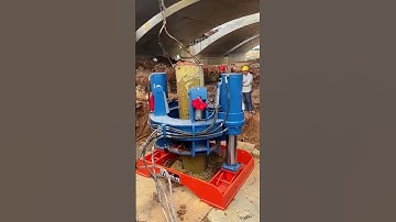 Hydraulic jacking process of underground pillar- Good tools and machinery make work easy