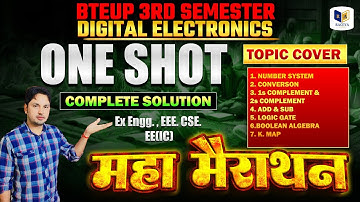 Digital Electronics | 3rd Semester | One Shot Marathon Class | Complete Revision |All Topics Covered