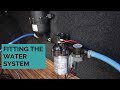 Connecting the water system in the campervan