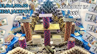 🔵(RECORD BREAKER) HIGH RISK COIN PUSHER $50,000 BUY IN $3,618,000.00 PROFIT!!! || JACKPOT ||