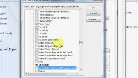 Unicode Dene Keyboards 4 - Win7 Install tutorial - step 4 more language bar
