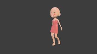 Cerry 3D Character Rig - Walk Cycle Demo