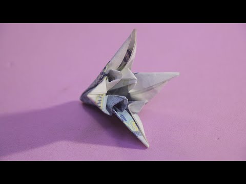 Video Origami How to make a money paper flower lily easy... - youtube