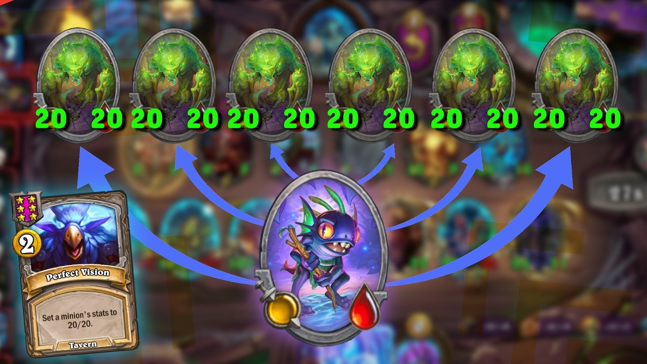 Making Enemy Units 20/20 with this INSANE COMBO!!! | Hearthstone Battlegrounds