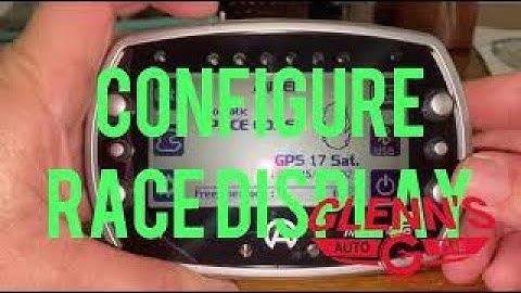 Alfano 6 Video 4 Configure Race Display What Can I See On Track