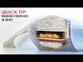 How to draw a fireplace, with a chimney, and mantel in REVIT