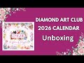 Diamond Art Club Diamond Painting 2026 Calendar Unboxing Diamond Art