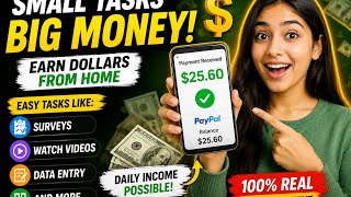 💰 Earn Dollars by Completing Simple Tasks | Best Free Earning App 2026 | Work From Home screenshot 2