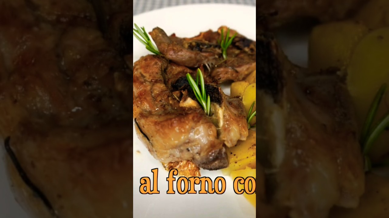 agnello con le patate al forno 