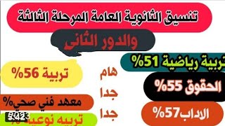تنسيق المرحلة الثالثة 2022 _ 2023 || 88 كلية و43 معهدًا للحاصلين على 50%,تنسيق كليات المرحلة التالتة