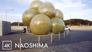 Naoshima. Walking around the Motomura area - Japan Walking Tour | 4K with Binaural Audio