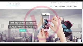 WordPress Theme Rocco Flat Demo Video