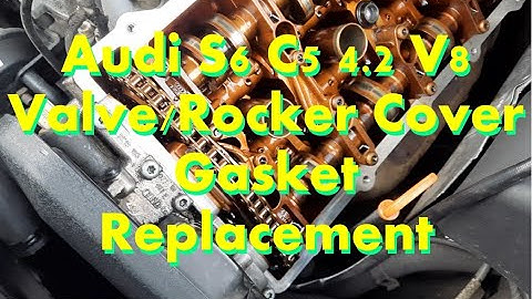Audi V8 Valve Cover Gasket Replacement