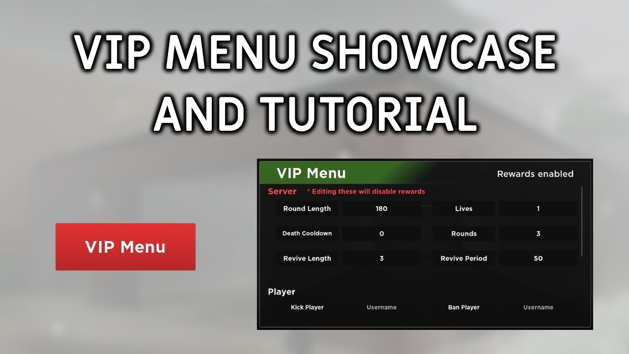 VIP Server Menu Showcase and Tutorial, Evade