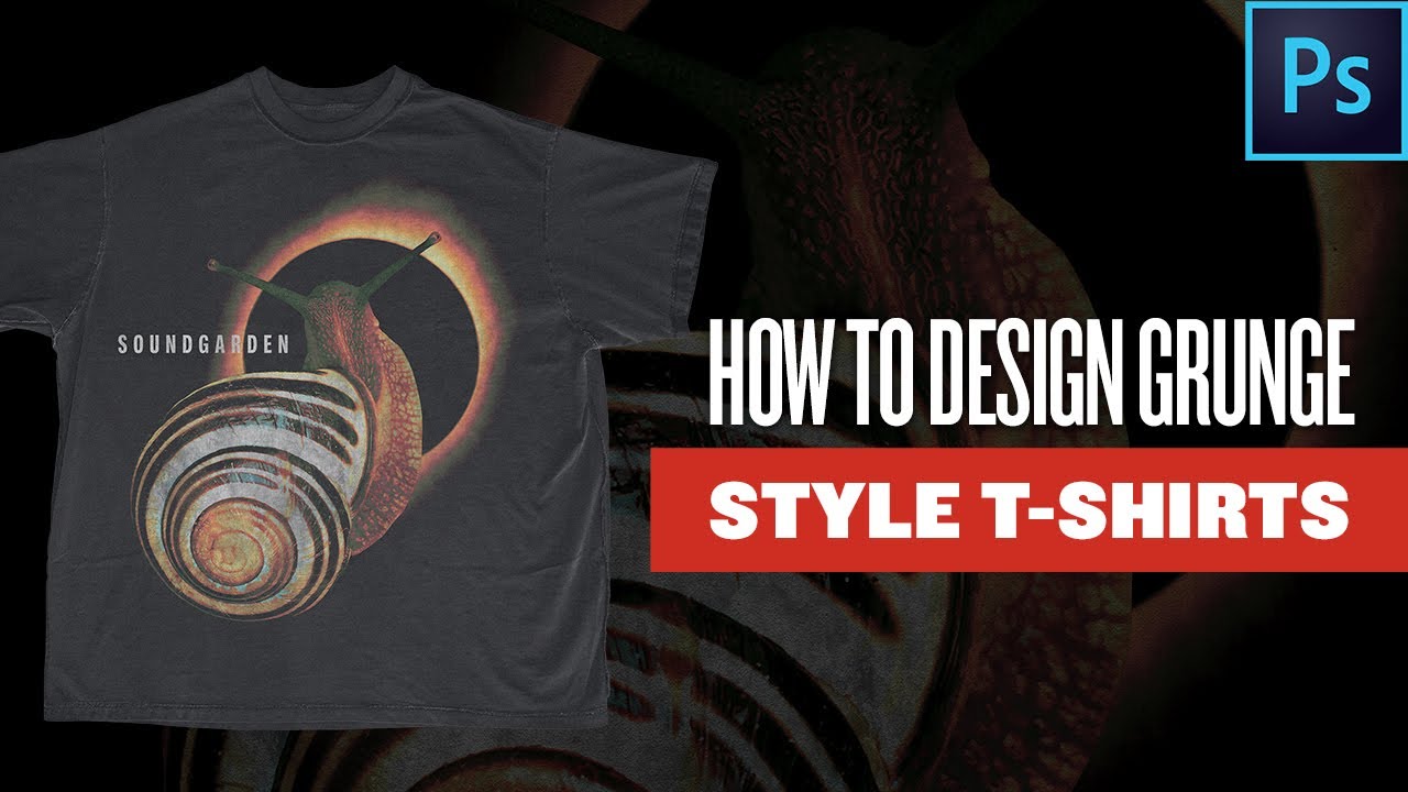How To Design 90s GRUNGE STYLE TShirts (Full Tutorial) YouTube
