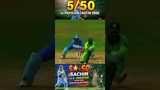 Sachin Tendulkar's Magical 5-50 vs Pakistan | 1st ODI, Kochi 2005 | The Bowler in The Batting Legend