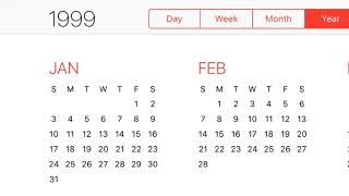 1999 Calendar screenshot 3