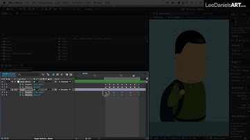 How to Make Animate Walk Cycle Head Move  in After Effects Tutorial