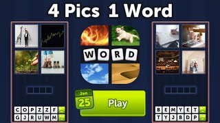 4 Pics 1 Word Daily Puzzle Answers January 25, 2026
