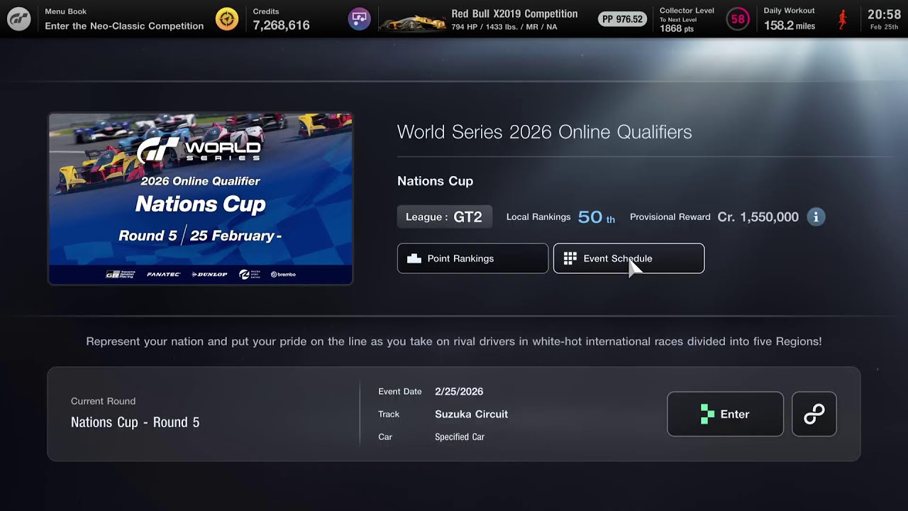 GT7 Nations Cup Redbull Suzuka