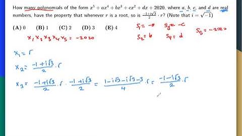 2020 AMC 12B Complex Roots for 2025 AMC 12