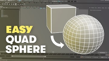 Easy Quad Sphere in Maya