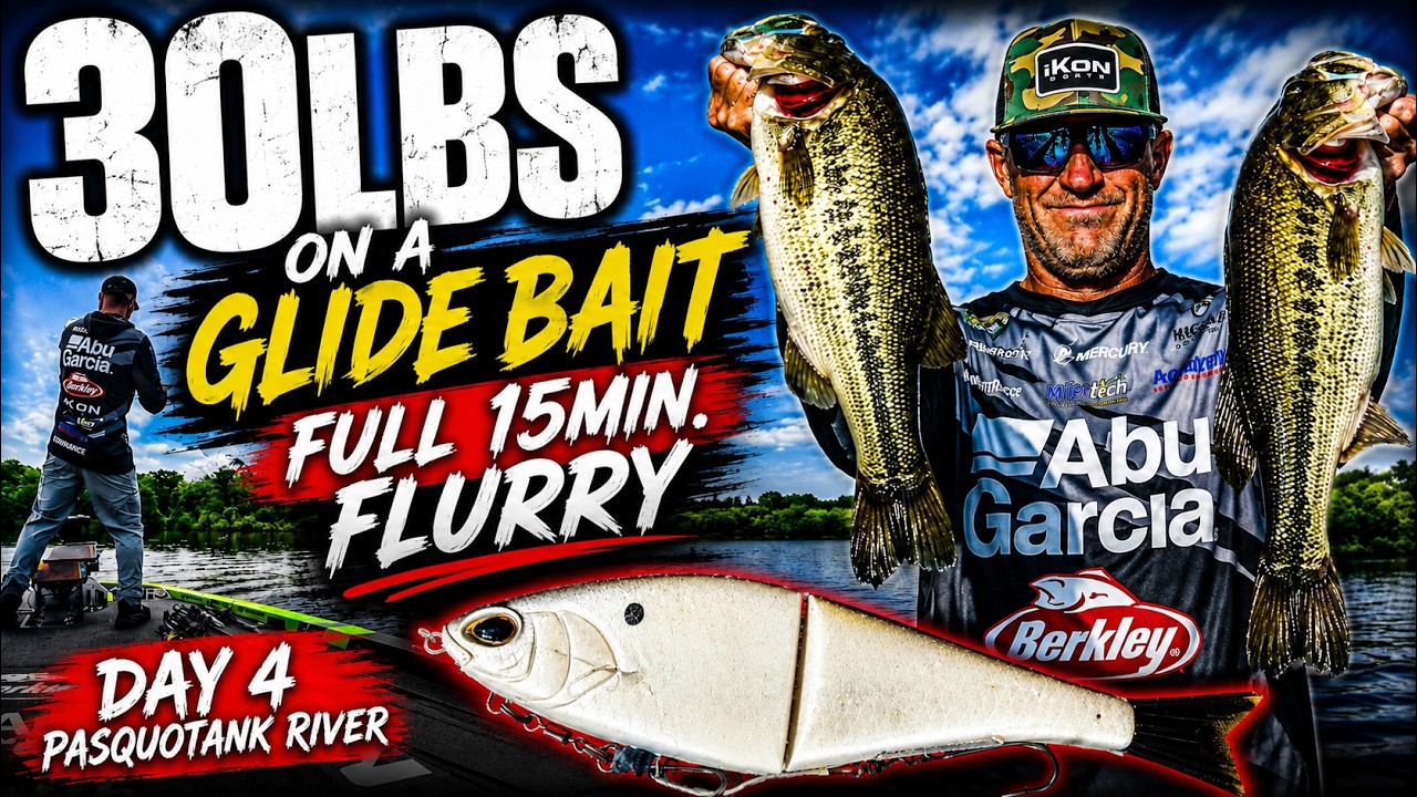 30lbs. on a GLIDEBAIT!  Full 15min. FLURRY!