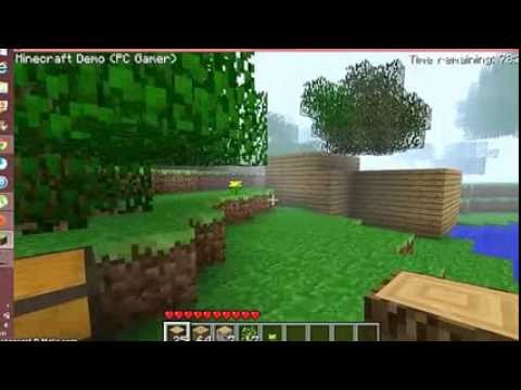 Minecraft Pc Demo-Buscando Minas escondidas - YouTube