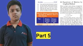 Class 9th science chapter 8 motion  Part 5 | 8.5 Equations of motion by graphical method | In hindi