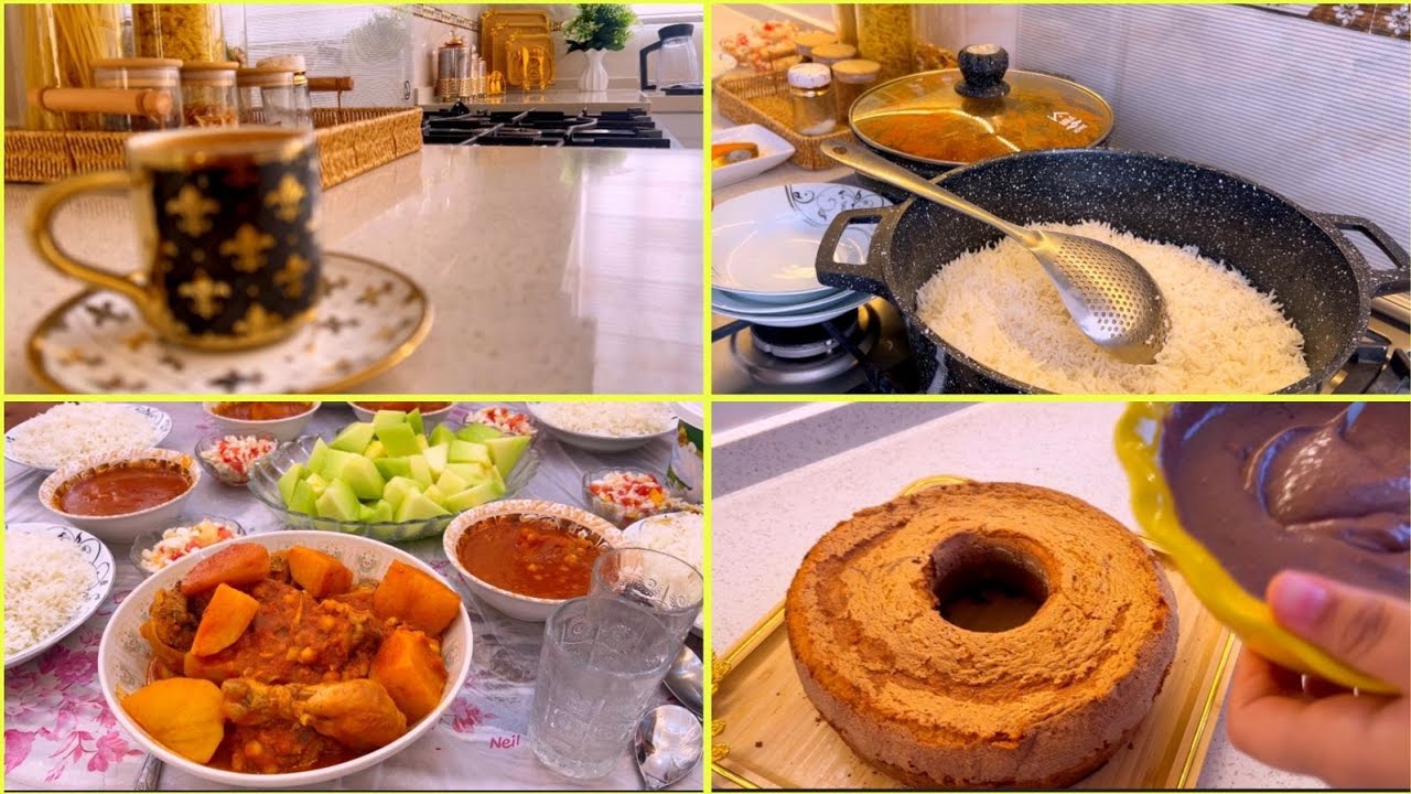 روتين اليوم  تعالن  وياي نطبخ ونسولف بنات وشباب😊 سويت حليب جوز الهند🥛وطبخت مرق دجاج 🍛كيك العصرونيه 🍩