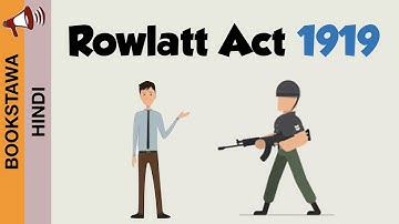 Rowlatt Act 1919 in Hindi | Jallianwala Massacre | Satyagraha | Modern History | UPSC