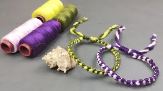 Gelang Macrame dari Benang Jahit | Tutorial Gelang Persahabatan