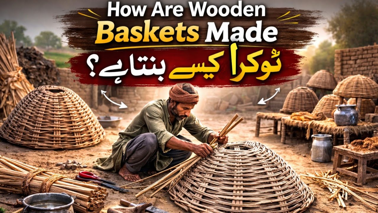 How Are Wooden Baskets Made ? | Lakri Ki Tokaryan Kaisay Banti Hain ? 
