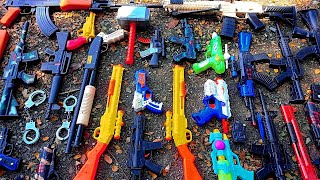 Tembak Plastik Nerfgun Seperti * Watergun, Soft Bullet, Sniper, Ak47, M16, Machine Gun, Nerf 021