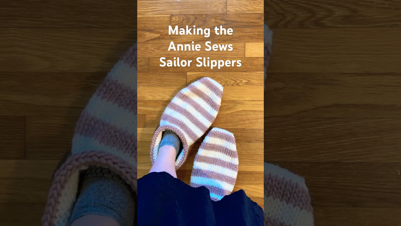 Следуйте инструкциям, как я сшила тапочки-матроски от Annie Sews!