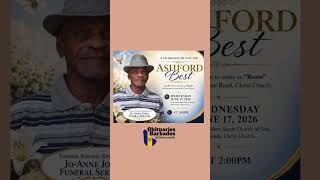 Ashford Best | Funeral Service Announcement #ObituariesBB #Obituaries #bb #ObituariesBarbados