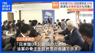「日本版DBS」確認の期間は刑期後20年　痴漢など条例違反も対象に　政府の法案骨子｜TBS NEWS DIG