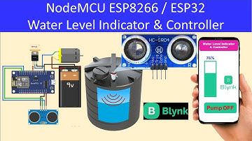 Water tank level monitoring system with Nodemcu and Blynk 2.0 application ESP8266 ESP32 Pump Control